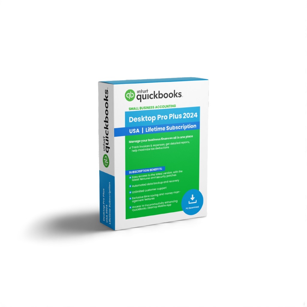 QuickBooks Desktop Pro Plus 2024 – Lifetime License Key – USA Version (1 User)